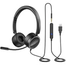 New Bee USB Telephone Headset Computer Wire Control Headset