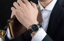 Relógio de quartzo impermeável de luxo masculino