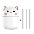 Umidificador de Ar Gatinho Fofo – Silencioso, USB, Aromaterapia com LED e Névoa Fria