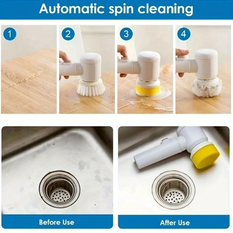 SpinMagic — Escova Elétrica Giratória de Limpeza Sem Fio
