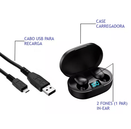 BlueFone - o Fone de Ouvido Bluetooth 5.0 sem Fio