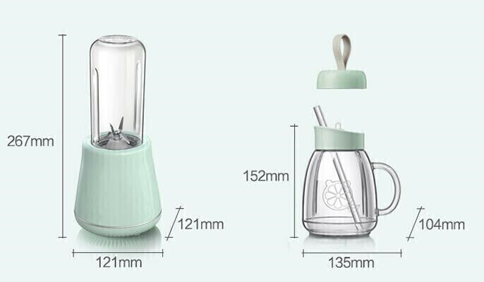 BlendGo Turbo – Mini Liquidificador Portátil Bivolt 350ml