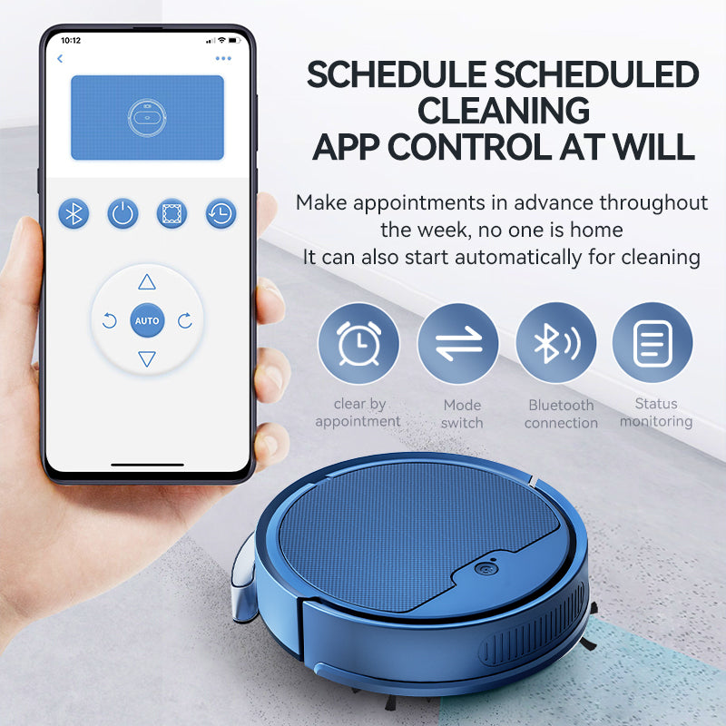 SmartClean Max 2000 – Robô Aspirador Inteligente com Controle por App e Alto Poder de Sucção